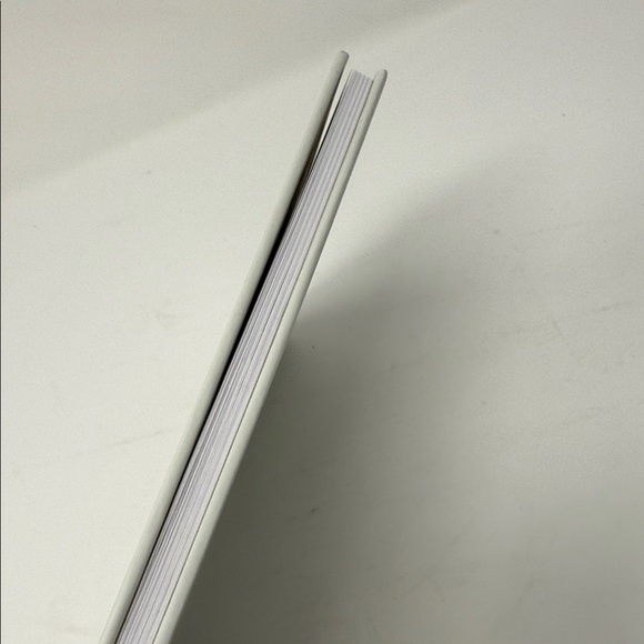 Baptism Journal with Gold Accents, front Cover open for a photo display. Book - Picture 8 of 8